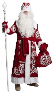 Новогодний костюм Дед Мороз «Боярский» (с вышивкой) для взрослых