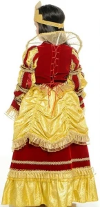 Детский карнавальный костюм «Королева Золотая» для девочек