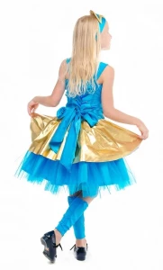 Детский карнавальный костюм Кукла «Леди Голд Luxe» для девочек
