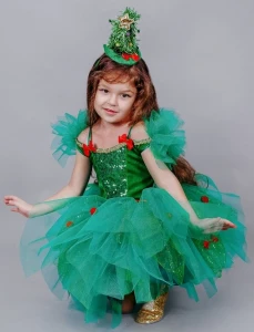 Детский новогодний костюм «Ёлочка» для девочки