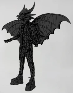 Зеркальный костюм «Дракон» для взрослых
