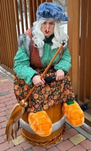 Аниматорский костюм «Баба Яга» (в ступе) женский